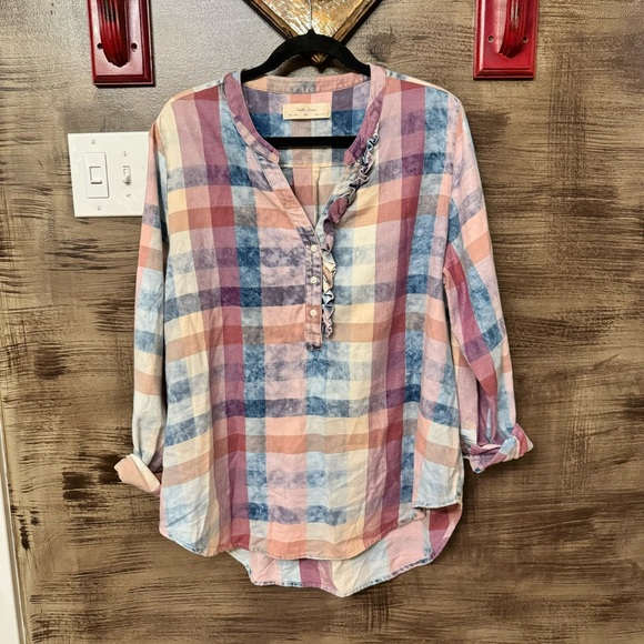 Anthropologie Tops - Anthropology Isabella Sinclair plaid top